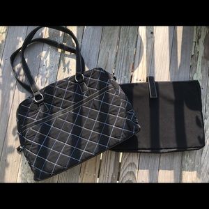 Vera Bradley quilted tote, laptop bag